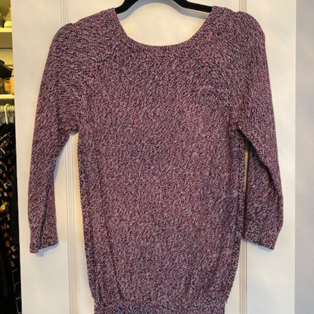 Anne Taylor  Multi Color  Woven Sweater Small